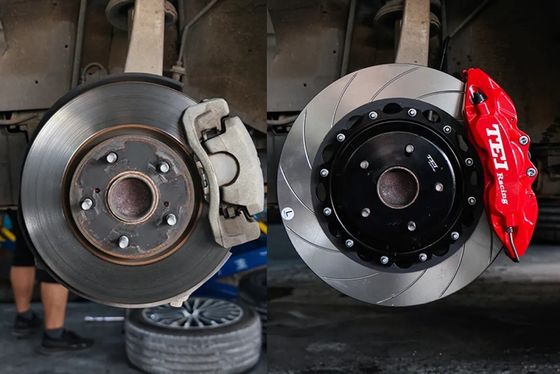 Freno Kit For TOYOTA dei vasi del rotore 6 del disco scanalato 355x32mm di Front Brake Caliper With il grande INCORONA 2005-2021 18&quot; ruota