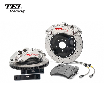 comprare 6 Piston Racing Caliper Brake Kit con 405*34 MM Carbon Ceramic Disc Racing And Brake Pads per Mercedes Benz AMG 20 Inch fabbricazione online