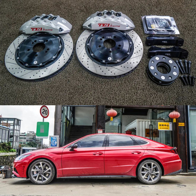 comprare 6 Piston Racing Caliper Brake Kit con 355*32 MM High Carbon Disc Racing And Brake Pads per Hyudnai Santana 18 Inch Rim fabbricazione online