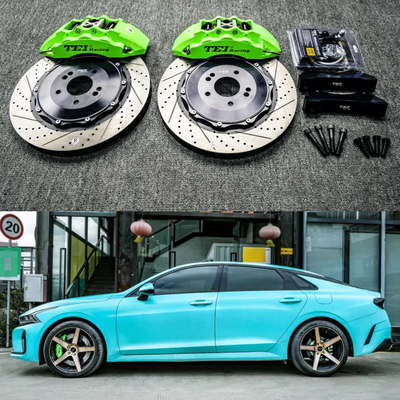 comprare 6 Piston Racing Caliper Brake Kit con 355*32 MM High Carbon Disc Racing And Brake Pads per Kia ALL NEW K5 18 Inch Rim fabbricazione online