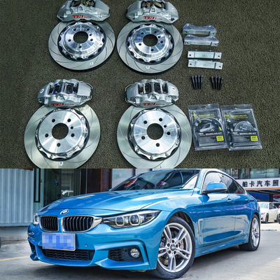 comprare Kit di freno in lega BMW grande per 4 serie 18 pollici Car Rim anteriore e posteriore 4 Kit di freno a pistoni Sistema di freno automatico fabbricazione online