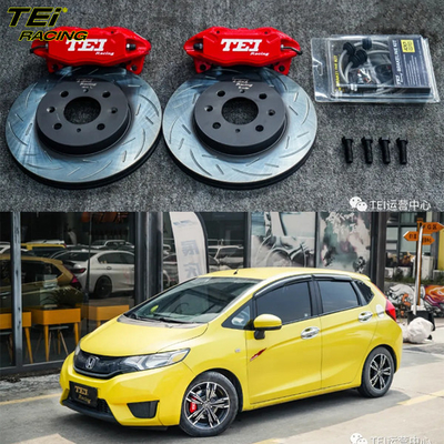comprare Kit freno frontale grande 4 piston caliper con rotore 262x22mm BBK sistema di frenatura automatica per Honda Fit GK5 15 pollici cerchiera auto fabbricazione online