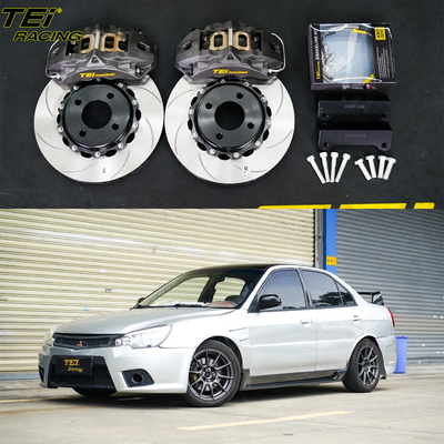 comprare Kit freno frontale grande 4 Piston Caliper con rotore 286x24mm BBK sistema di freno automatico per Mitsubishi Lancer 16 pollici cerchiera auto fabbricazione online