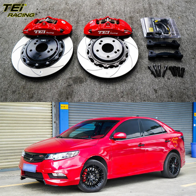 comprare Kit freno frontale grande 4 Calibro a pistoni con rotore 330x28mm BBK sistema di frenatura automatica per KIA Forte 17 pollici cerchio auto fabbricazione online