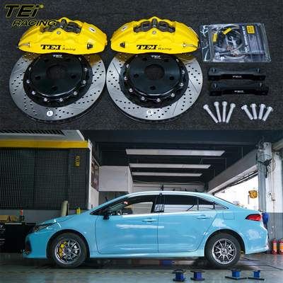 comprare Kit freno frontale grande 4 pistoni Calipo con rotore 300x27mm BBK sistema di frenatura automatica per Toyota ALLION 16 pollici cerchiera auto fabbricazione online