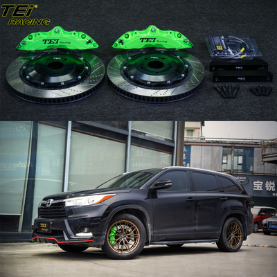 comprare Kit freno frontale grande 6 Piston Caliper con rotore 378x32mm BBK sistema di freno automatico per Toyota Highlander 19 pollici cerchiera auto fabbricazione online