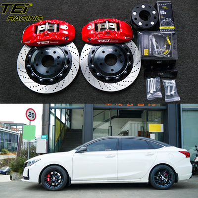 comprare Kit freno frontale grande 4 Piston Caliper con rotore 330x28mm BBK sistema di freno automatico Per Changan RAETON CC 17 pollici cerchiera auto fabbricazione online