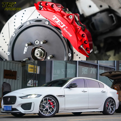 comprare 6 pistoni anteriori e 4 pistoni posteriori con pinza di freno E BBK sistema di freno automatico per cerchiera Jaguar XEL 19 pollici fabbricazione online
