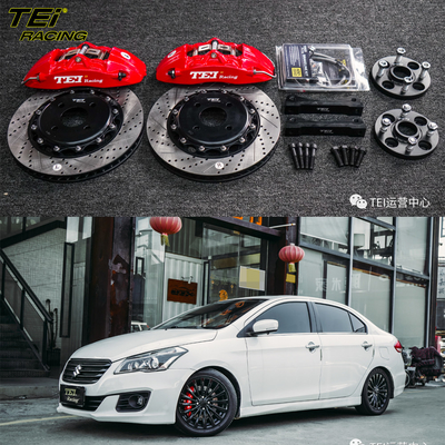 comprare Kit freno anteriore grande 4 pinza a pistone con rotore 330x28mm BBK sistema di frenatura automatica per Suzuki Ciaz 16 pollici cerchiera fabbricazione online