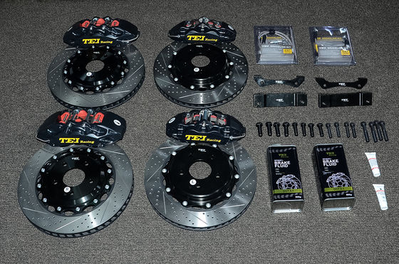 comprare Big Brake Kit Rotore 355*32mm per Infiniti G37 Front 4piston Caliper con rotore 345*28mm per ruota posteriore 18 pollici fabbricazione online