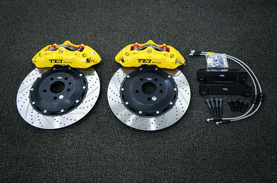 comprare TEI Racing BBK P60NS 6 Piston Forgiato due pezzi Caliper Brake Kit per Audi A6 19 pollici ruota anteriore fabbricazione online