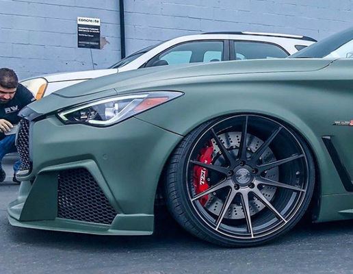 comprare Infiniti Q60 Big Brake Kits 6 Piston Caliper Con 405*34mm Rotor 20 Pollici Ruota Anteriore fabbricazione online