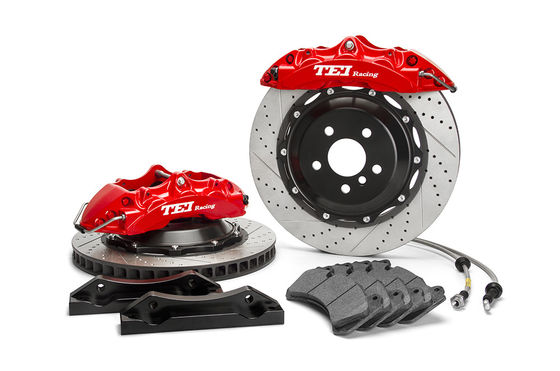 comprare Audi A6 BBK Kit freno grande 6 pistone forgiato due pezzi calibro 19 pollici ruota anteriore fabbricazione online