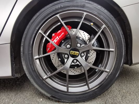 comprare BBK per Honda Accord Big Brake Kit 6 Piston Caliper con rotore 355*32mm Ruota anteriore e EBP posteriore fabbricazione online