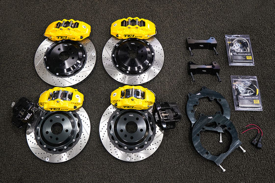 comprare VW Volkswagen CC Big Brake Kit 6 Piston Caliper con rotore perforato e a fessura 355*32mm + EBP posteriore fabbricazione online