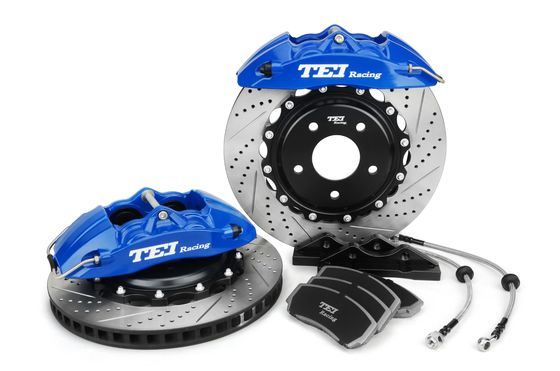 comprare Disco 355x28mm Kit di freno 4 Piston Caliper con 2 pezzi Rotore Big Brake Kit Per Acura CL 1997-1999 fabbricazione online