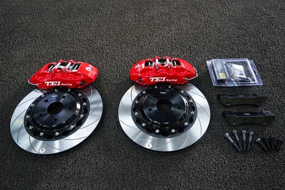 comprare Calibro freno anteriore con rotore a disco a fessura 355x32mm 6 vasi Kit freno grande per TOYOTA CROWN 2005-2021 Ruota 18