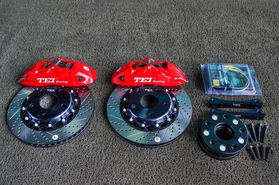 comprare Kit di freno grande con disco perforato a fessura di 330x28 mm pinza rossa per CIVIC Hatchback 2015-2021 17/18/19/20