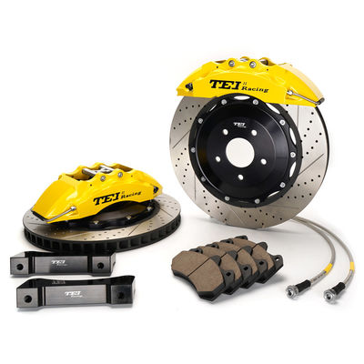comprare Big Brake Kit 4 Piston E-brake Caliper 355x28mm Disc 6 Piston Caliper Per Camry 2017-2019 Ruota 18