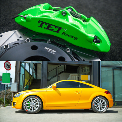 Audi TT / TT RS Anteriore BBK Big Brake Kit 4 Pistone Forgiato Due Pezzi Pinza Con Disco Rotore 17 Pollici Auto