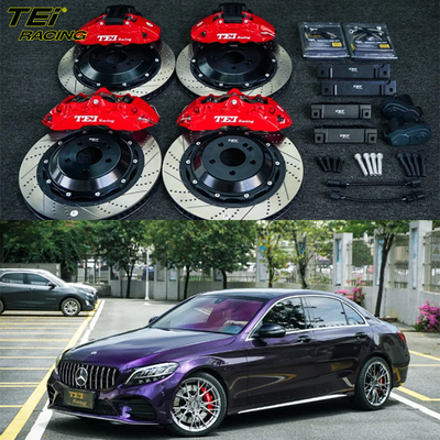 Frontale a 6 pistoni e posteriore a 4 pistoni Calibro BBK Sistema di frenatura automatico per Mercedes Benz C260L 19 pollici