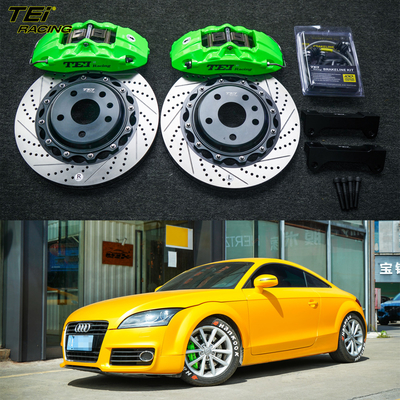 Kit freno anteriore grande 4 piston caliper con rotore 330x28mm BBK sistema di frenatura automatica per Audi TT 17 pollici Auto Rim
