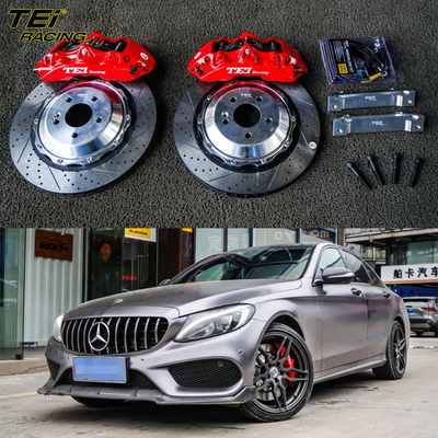 Kit freno frontale grande 6 pistone pinza con 378 * 32 mm rotore BBK sistema di frenatura automatica per Mercedes Benz C200 19 pollici cerchiera auto