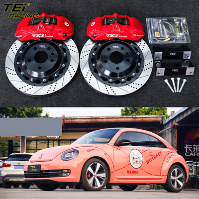 Kit freno frontale grande 6 pinza a pistone con rotore 355x28mm BBK sistema di frenatura automatica per Volkswagen Beetle 18 pollici cerchione auto