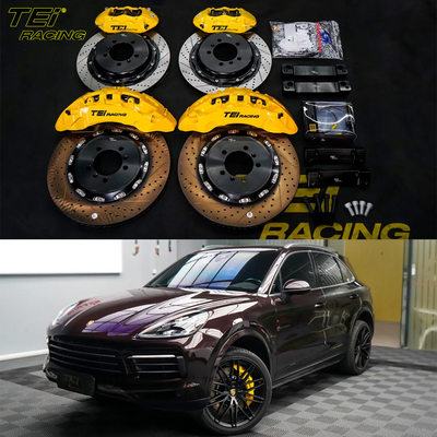 BBK Front 10pot Caliper 420*36mm Rotore e Rear 4pot Caliper 380mm Rotor BBK Automatic Brake System Per Porsche Cayenne 22rim