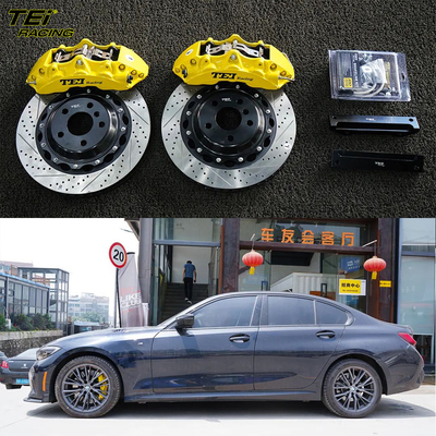 Kit freno frontale grande 6 Piston Caliper con rotore 355x32mm BBK sistema di frenatura automatica per BMW 325Li 18 pollici cerchiera auto