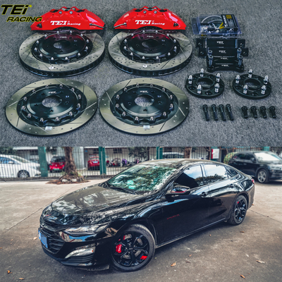 BBK Front 6pot Caliper 355x32mm Rotore e Rear Upgrade 345mm Rotor Automatic Brake System per Chevrolet Malibu XL 18 Inch Rim