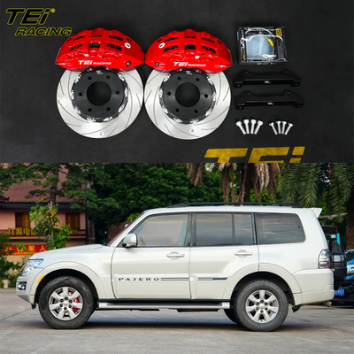 Kit freno frontale grande 6 Piston Caliper con rotore 332x32mm BBK sistema di freno automatico per MITSUBISHI PAJERO 17 pollici cerchiera auto